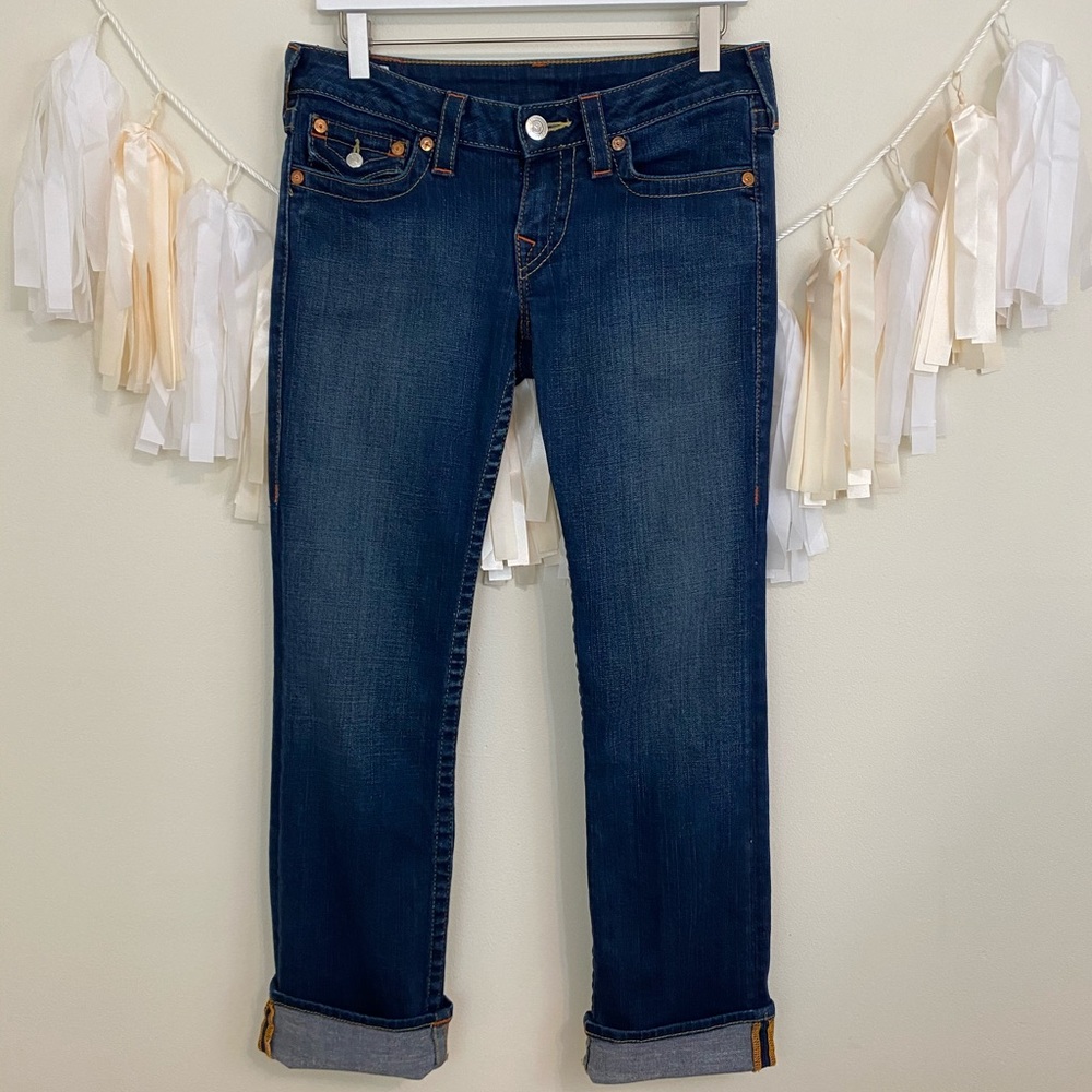 TRUE RELIGION Billy Straight Crop Jeans